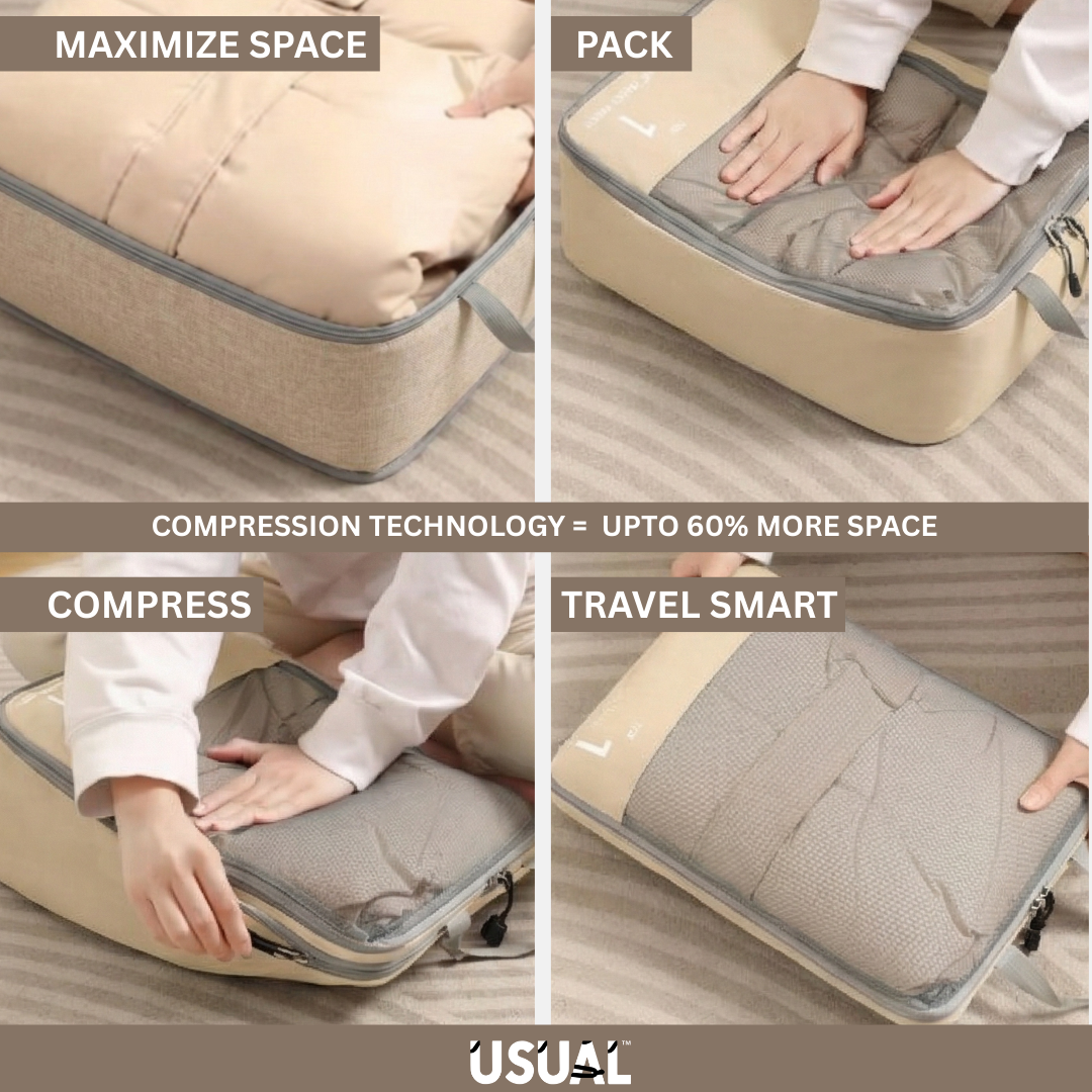 Compression Packing Cubes (Set of 6pcs)