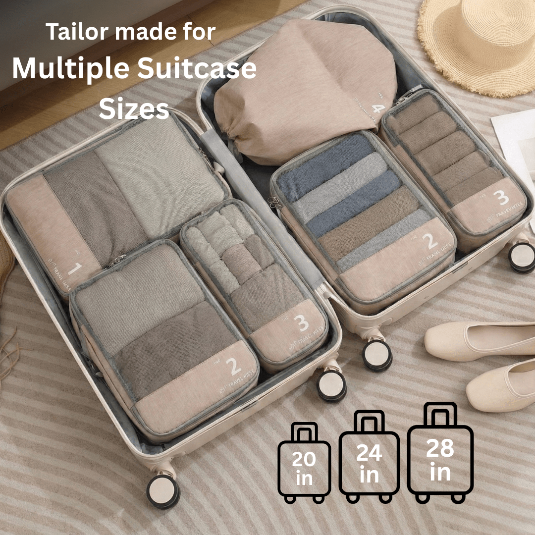Compression Packing Cubes (Set of 6pcs)