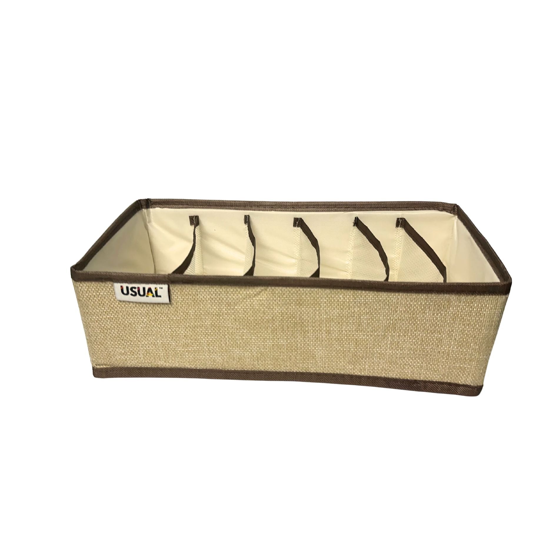 6-Pocket Linen Drawer Organizer