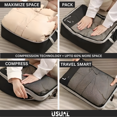 Compression Packing Cubes (Set of 6pcs)