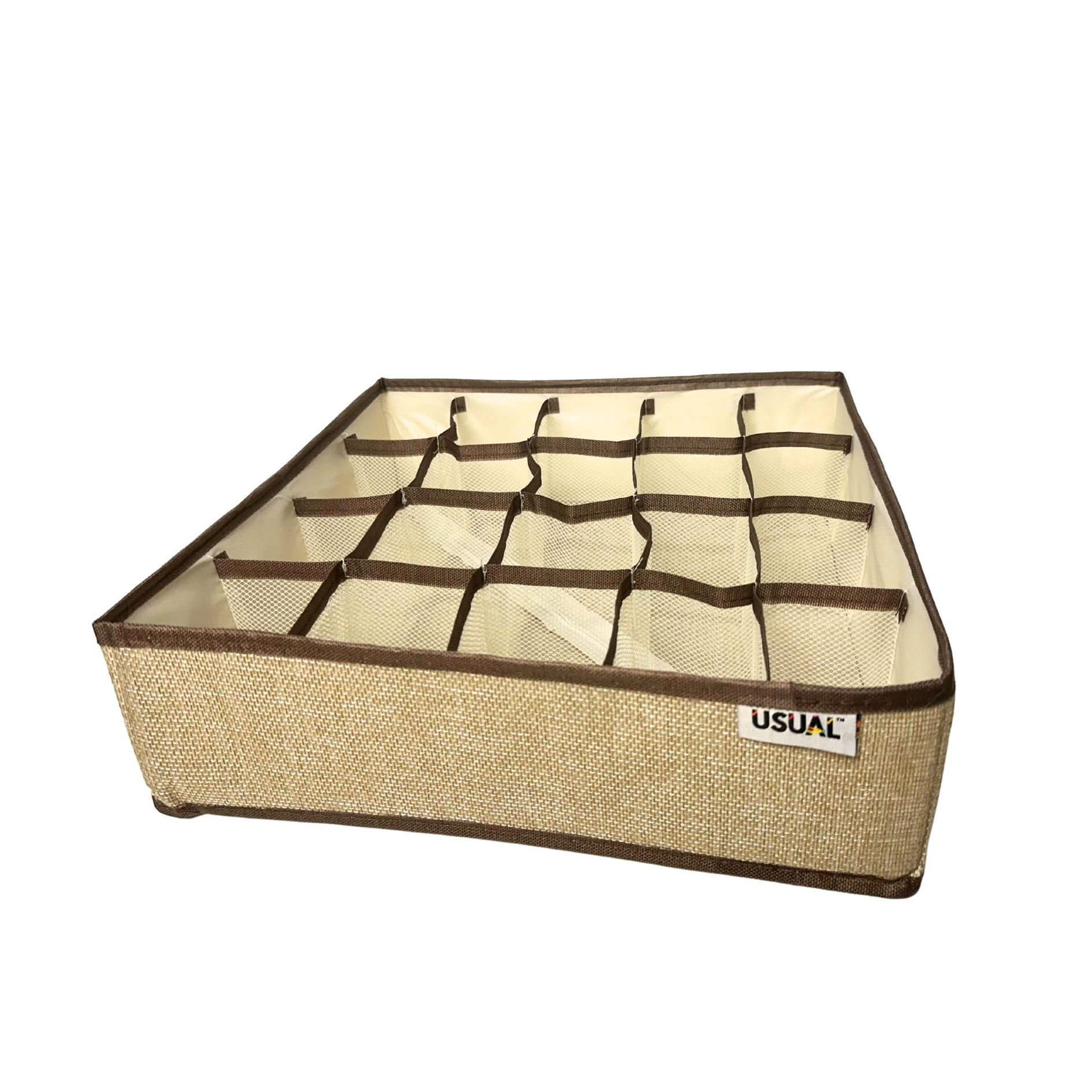 20-Pocket Linen Drawer Organizer